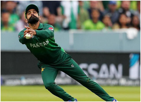 Pakistan's Mohammad Hafeez on the field.